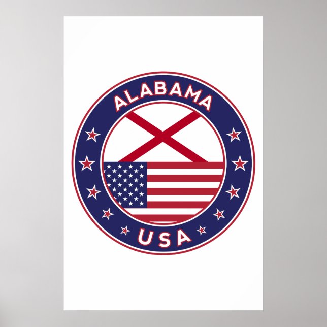 Póster Alabama, Estados Unidos, Alabama (Frente)