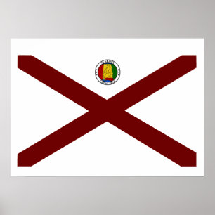 Póster Alabama flag