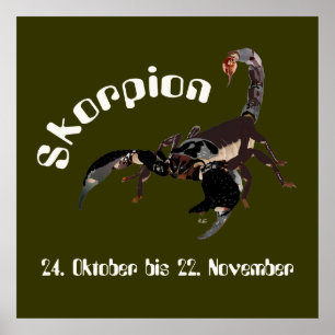 Póster Alacrán el 24. octubre hasta el 22. noviembre