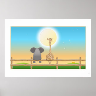 Póster Alambre con vista