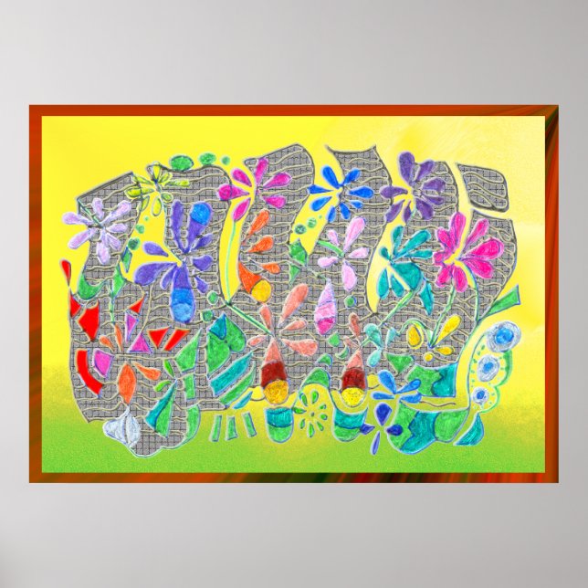 Póster Alambre de jardín (v1) (Frente)