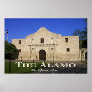 Póster Álamo, San Antonio Texas