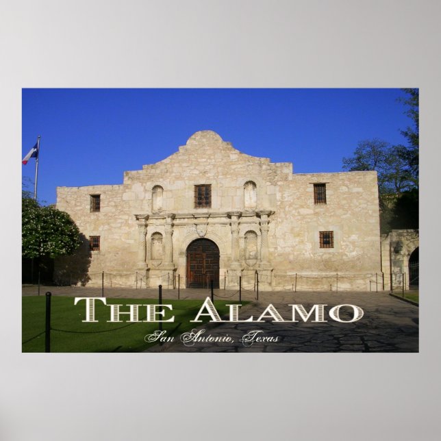 Póster Álamo, San Antonio Texas (Frente)