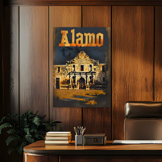 Póster Alamo Vintage Travel