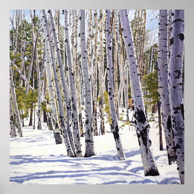Póster Álamos en el Bosque (Frente)