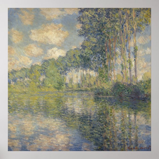 Póster Álamos en el Epte - Monet (Frente)