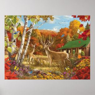 Póster Alan Giana "en alguna parte en un campo 3" poster