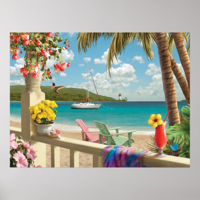 Póster Alan Giana "Island Retreat" Poster (Frente)