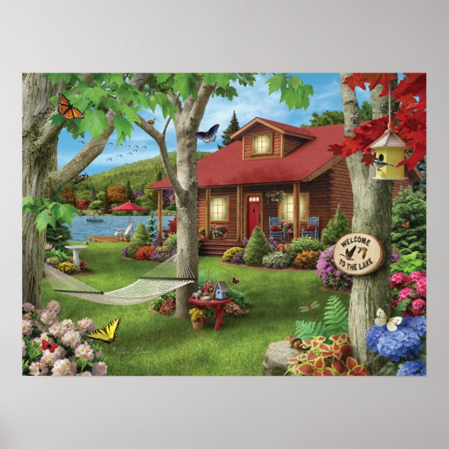 Póster Alan Giana Poster de "Bienvenidos al lago" (Frente)