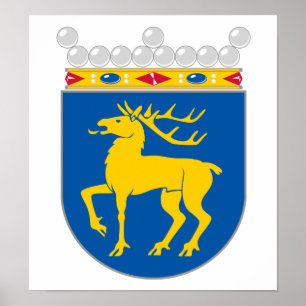 Póster Aland Coat Of Arms