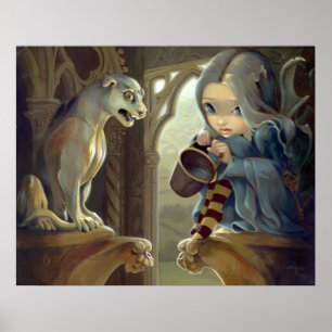 Póster Alannah y el hada gótica de Gargoyle ART PRINT