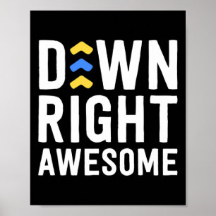 Póster Alarma Awesome Down Conciencia de niños