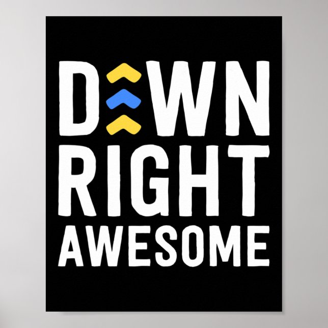 Póster Alarma Awesome Down Conciencia de niños (Frente)