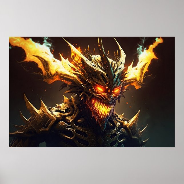 Póster Alarmante demonio (Frente)