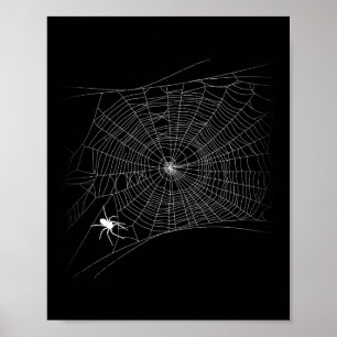 Póster Alarmante web araña - Halloween de viuda negra