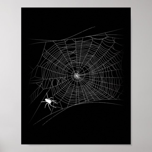 Póster Alarmante web araña - Halloween de viuda negra (Frente)