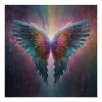 *~*Alas de ángel brillante neón cósmico AP78