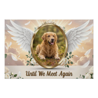 Póster Alas de Ángel Personalizadas Retrato Memorial de M