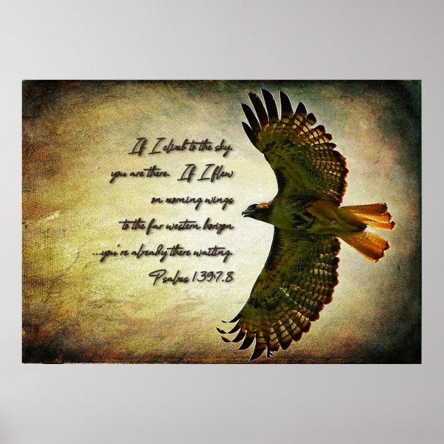 Póster Alas de la mañana Inspiradora (Frente)