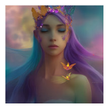 alas de mariposa de fantasía Chica morado rosa azu