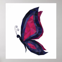 Alas de mariposa hitech modernas, de color rosa az