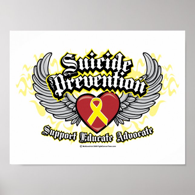 Póster Alas de prevención del suicidio (Frente)
