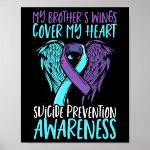 Póster Alas De Prevención Del Suicidio Y Awaren De Suicid
