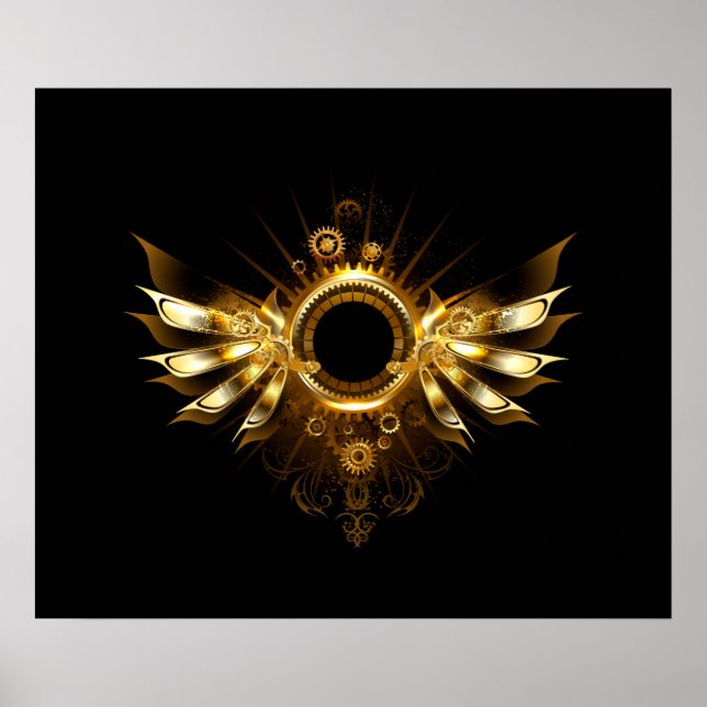 Póster Alas de steampunk (Frente)