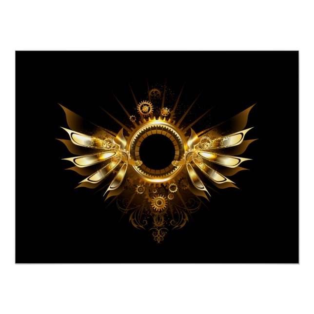 Póster Alas de steampunk (Anverso)