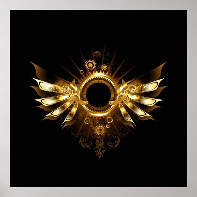 Póster Alas de steampunk (Frente)