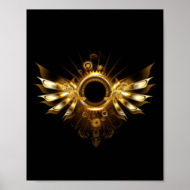 Póster Alas de steampunk (Frente)