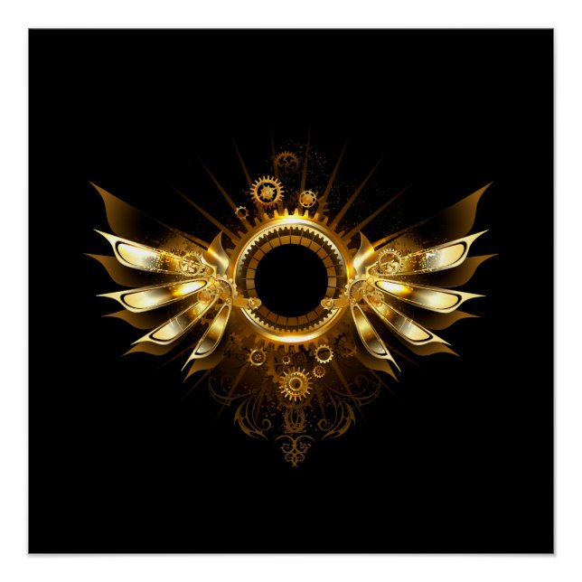 Póster Alas de steampunk (Anverso)