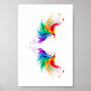 Póster Alas del arco iris fluidas