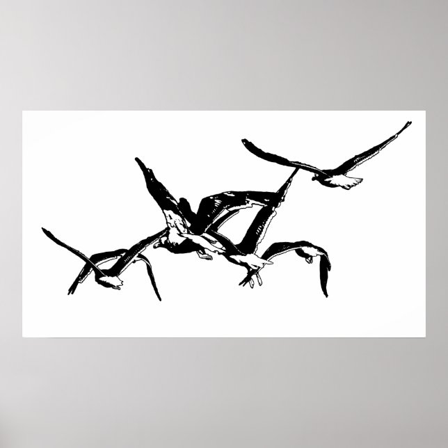 Póster Alas del Ilustracion gráfico de la libertad (Frente)