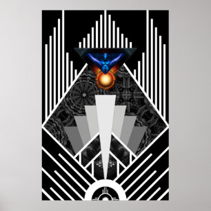 Póster Alas Del Poster De Archivos De Lightning Deco Mech
