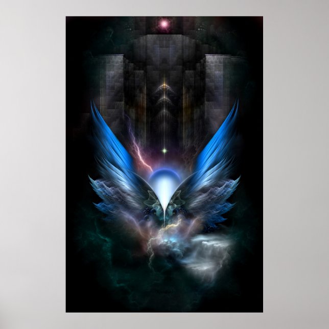 Póster Alas Del Poster De Archivos Ligeros (Frente)
