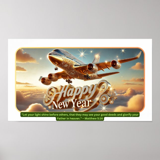 Póster Alas doradas de la celebración (Frente)