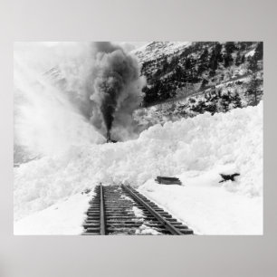 Póster Alaska Avalanche: principios del siglo XX