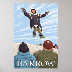 Póster Alaska Blanket Toss - Barrow, Alaska