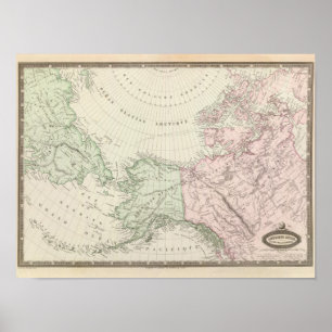 Póster Alaska, Canadá, Rusia