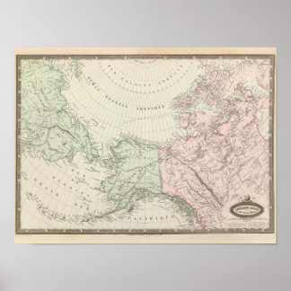 Póster Alaska, Canadá, Rusia