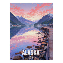 Póster Alaska, Estados Unidos