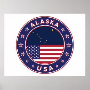 Póster Alaska, Estados Unidos