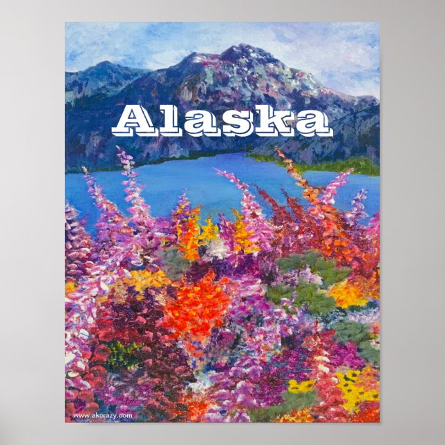 Póster Alaska Fireweed Matt Poster (Frente)