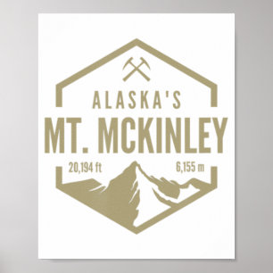 Póster Alaska Mt McKinley 