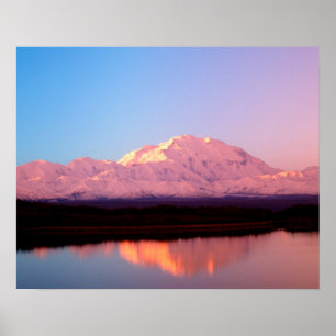 Póster Alaska, Parque Nacional Denali, Mt. McKinley en