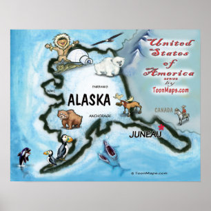 Póster Alaska USA