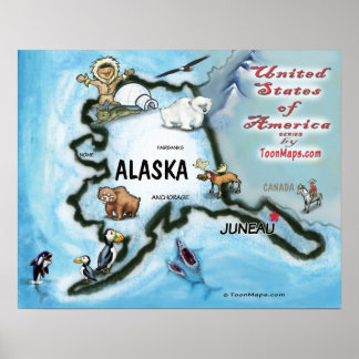 Póster Alaska USA