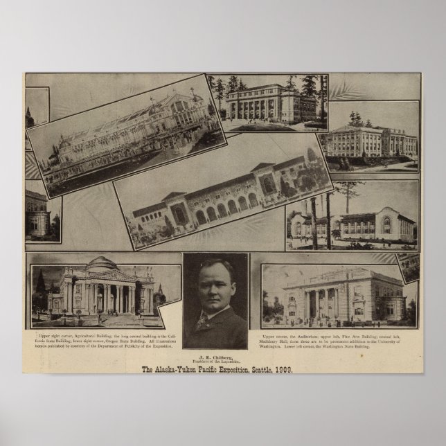 Póster Alaska-Yukon Pacific Exposition, Seattle, 1909 (Frente)