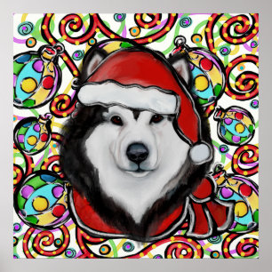 Póster Alaskan Malamute